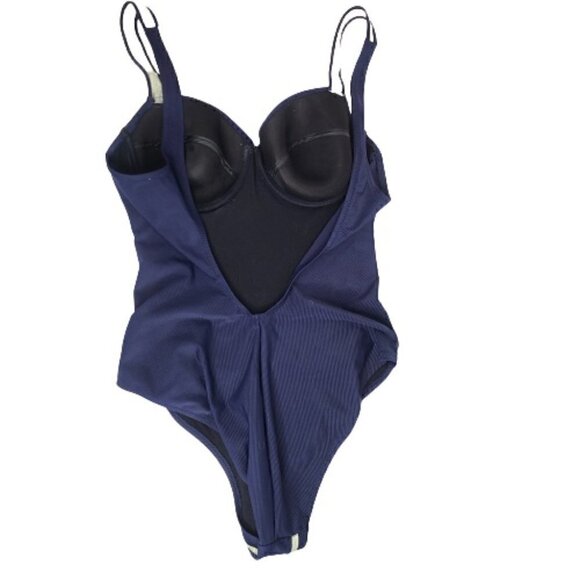 David Swimwear Italy Navy Nautical Star Maliot Bustier One Piece Swimsuit - Picture 4 of 8